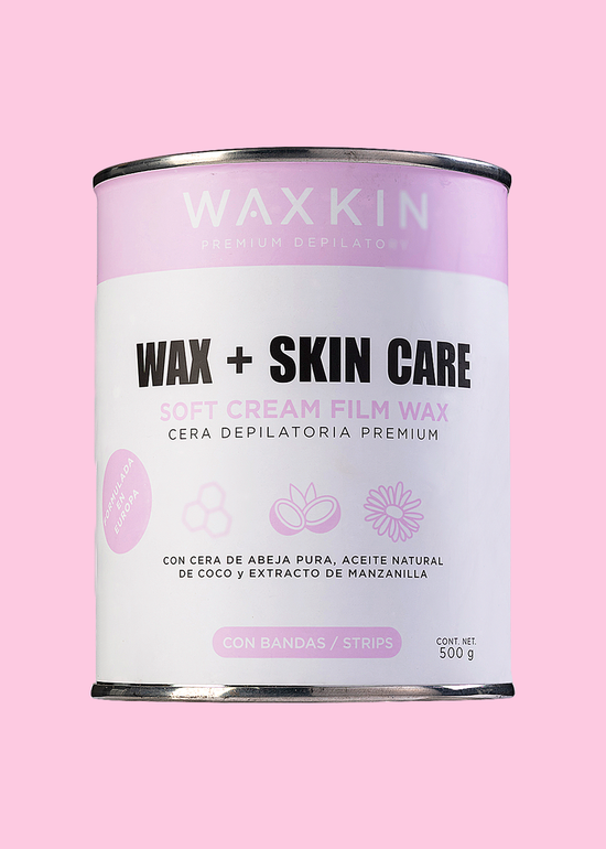 Soft Cream - Cera Depilatoria con Bandas para Pieles Sensibles - Suavidad con Cera de Abeja Pura y Coco