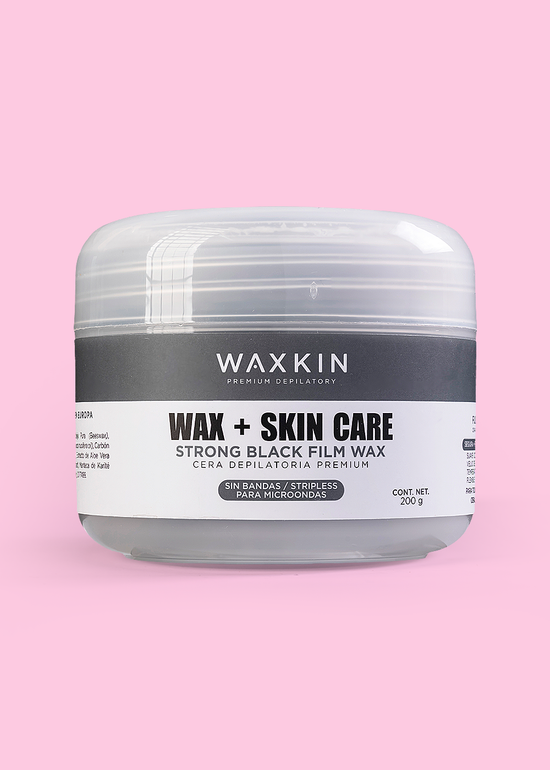 Strong Black para Microondas - Cera Depilatoria Premium con Cera de Abeja Pura y Aplicación Rápida - Extra Fuerza
